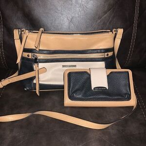 DANA BUCHMAN Crossbody + Wallet EUC
